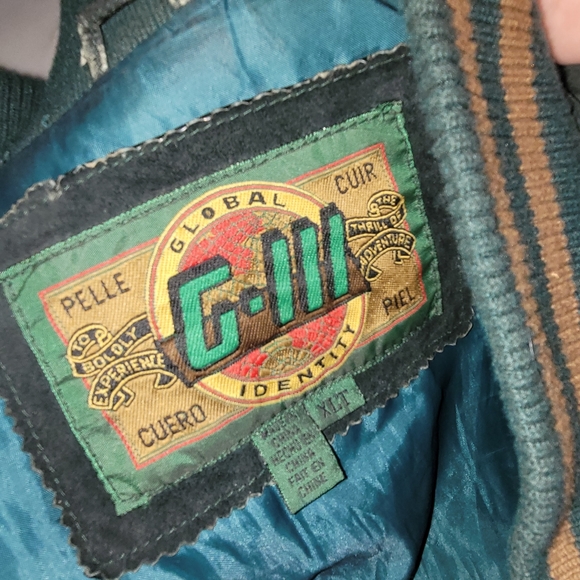 Global Identity G3 Suede Leather Bomber Vintage 90s Rare Size XLT Tall - Picture 3 of 12